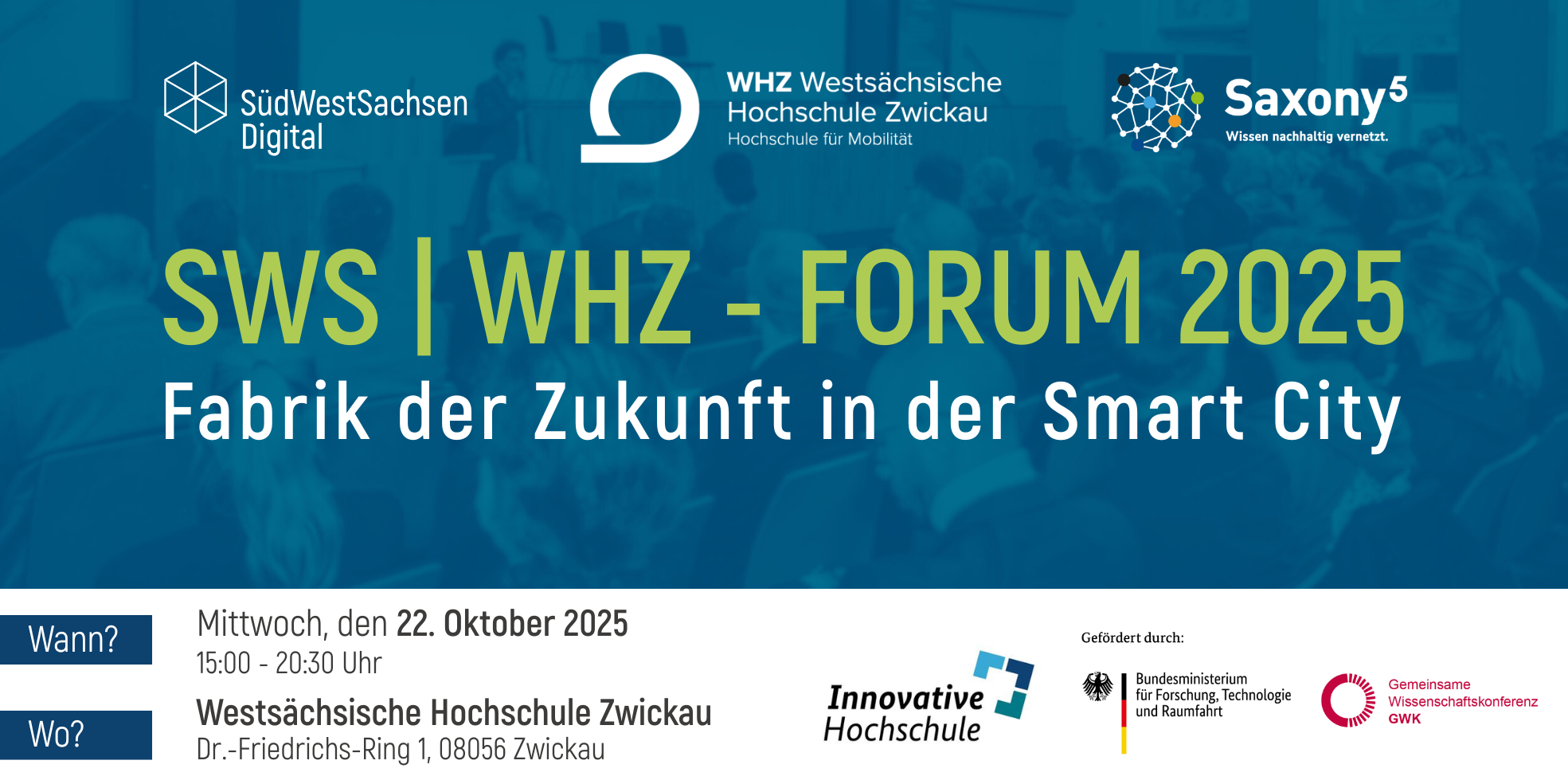 Fabrik der Zukunft in der Smart City - Das SWS/WHZ-Forum 2025