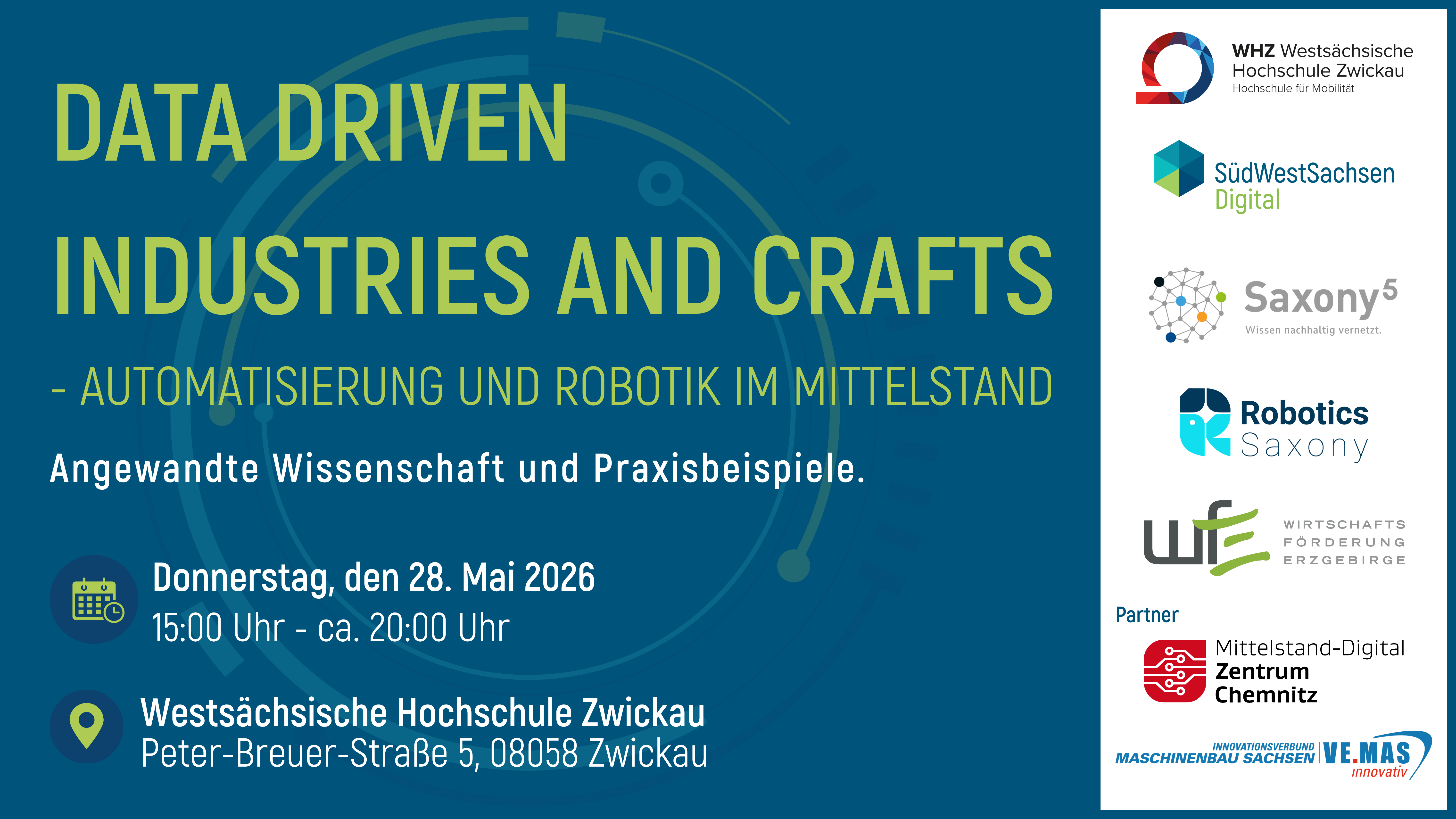 Data Driven Industries and Crafts – Automatisierung und Robotik im Mittelstand